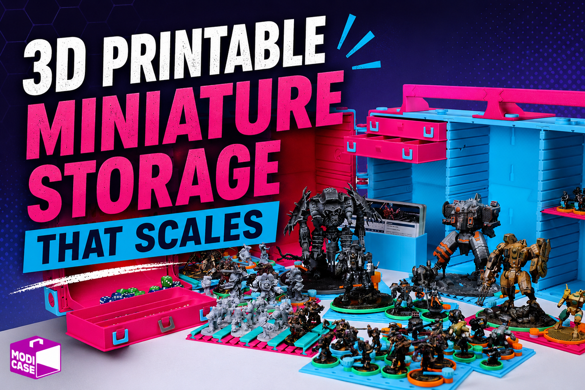 3D Printable Miniature Storage That Scales – Modi Boxi