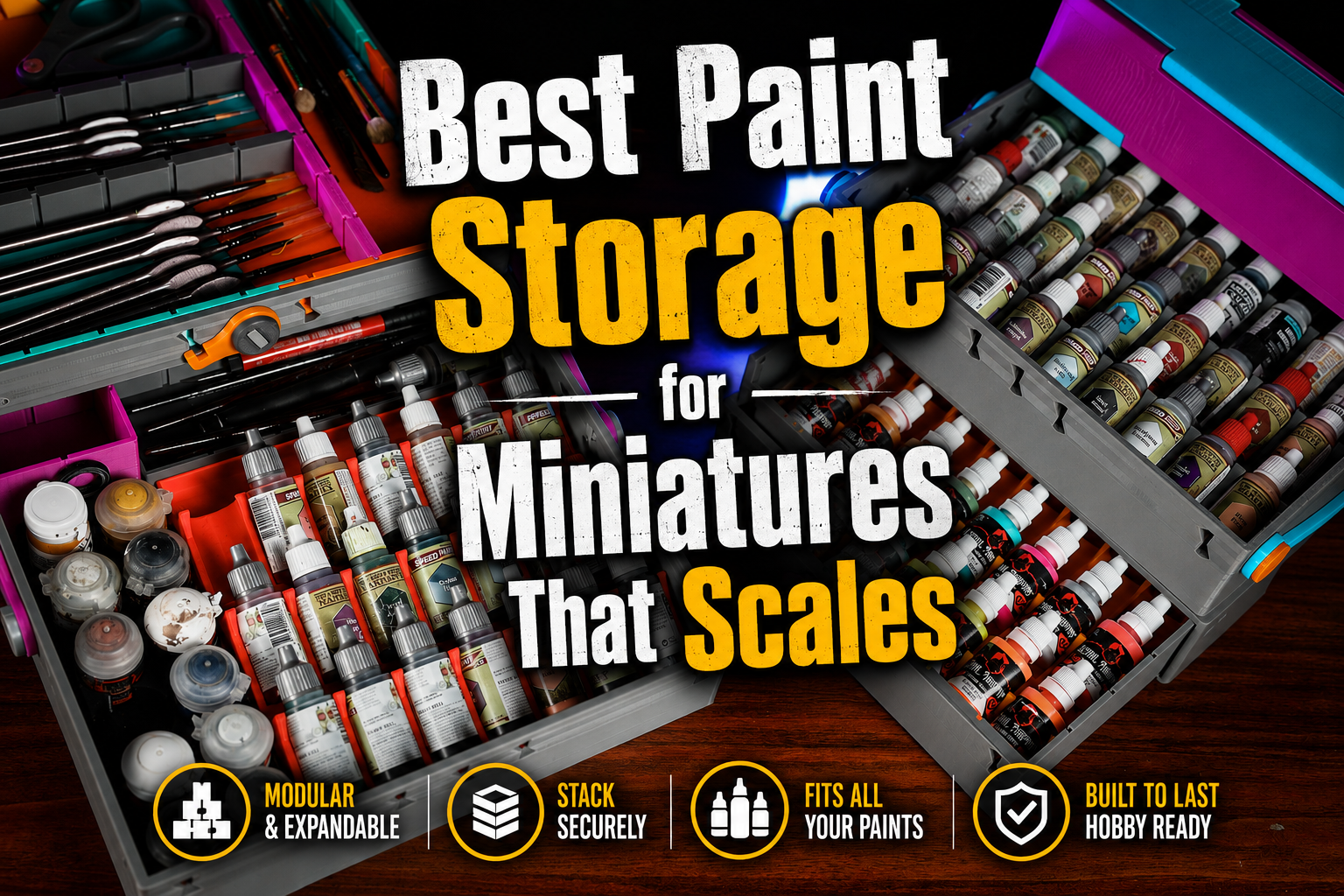 Best Paint Storage for Miniatures That Scales – Modi Boxi