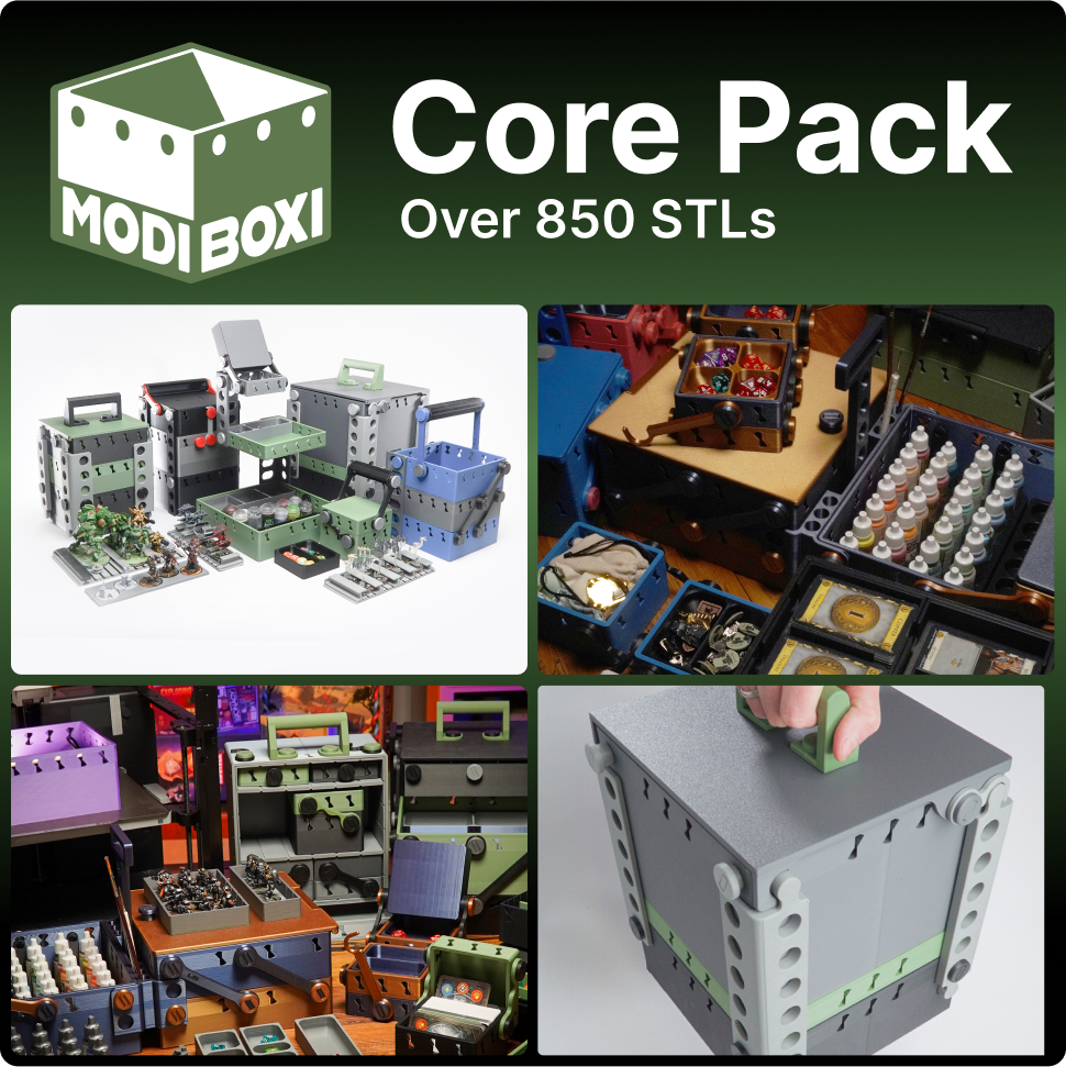 Modi Boxi-3D Printable Storage Solution For Gamers