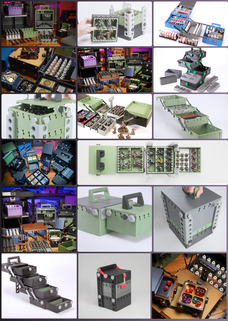 Modi Boxi-3D Printable Storage Solution For Gamers